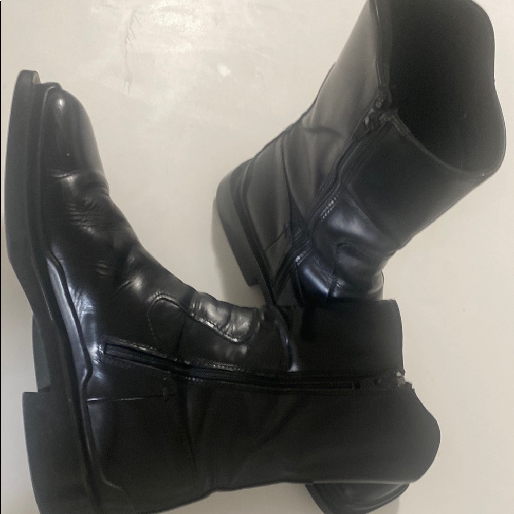 Prada Men's Black Leather Boots Size 7 Retail for $1590 - Picture 10 of 16